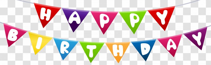 Birthday Gift Party Greeting Card Wish - Logo - Happy Streamer Clip Art Transparent PNG