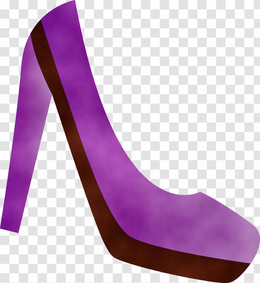 Shoe High-heeled Shoe Non-commercial Activity Purple Font Transparent PNG