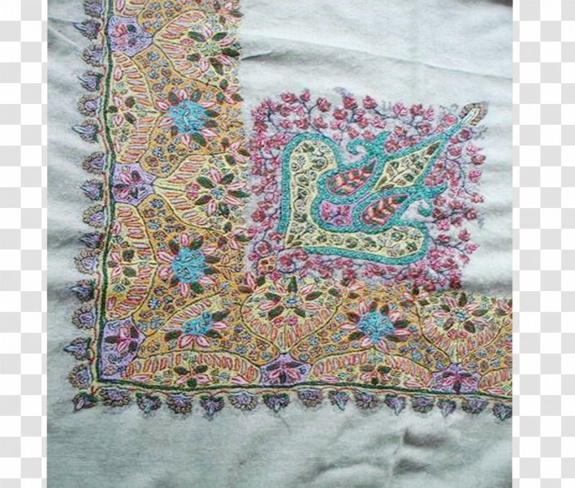 Kashmir Kani Shawl Paisley Pashmina - Needlework Transparent PNG
