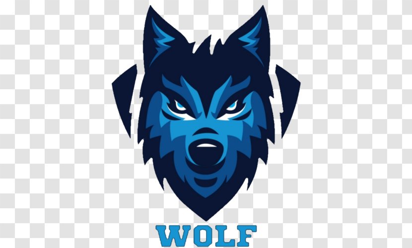 Gray Wolf Sports Team Logo - Snout Transparent PNG