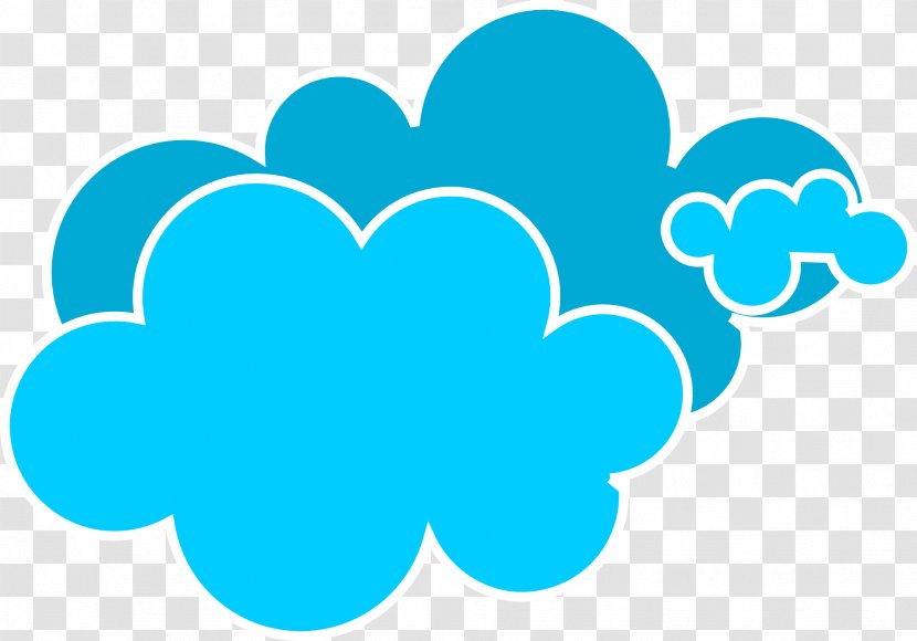 Cloud Free Content Clip Art - Turquoise - Blue Clouds Transparent PNG