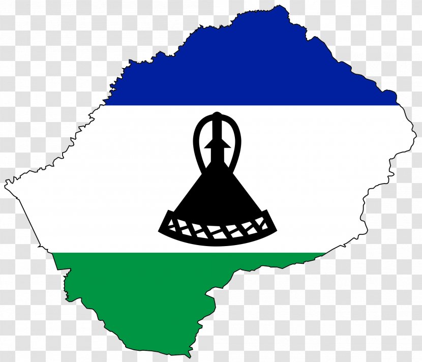 Flag Of Lesotho Fatse La Bontata Rona Map - Satellite Transparent PNG