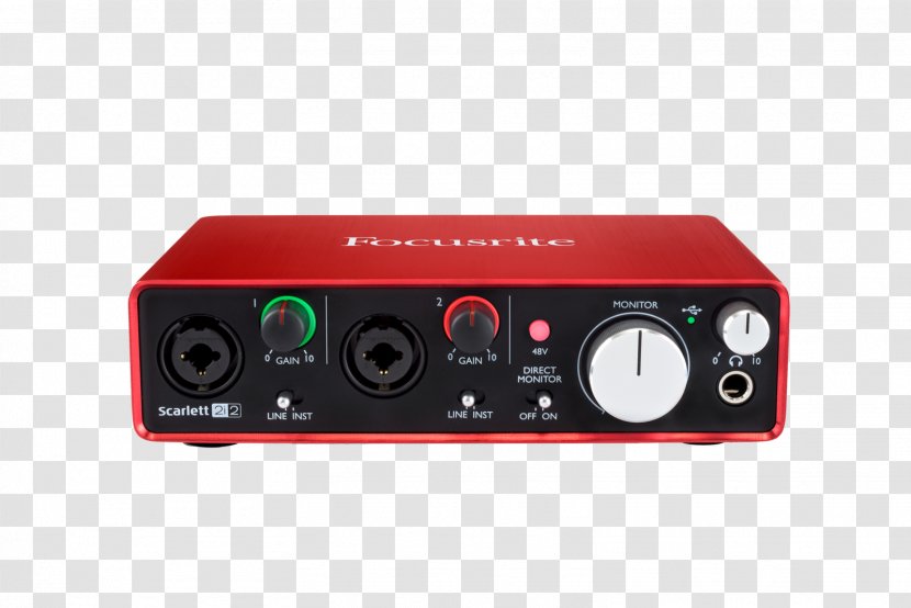 Microphone Preamplifier Focusrite Sound Recording And Reproduction - Silhouette - Audio Transparent PNG