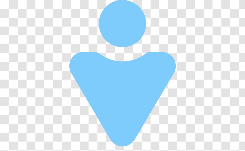 Man Toilet - Symbol - Blue Transparent PNG