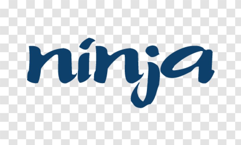 Logo Ninja Graphic Design - Decal - Blue Font Transparent PNG