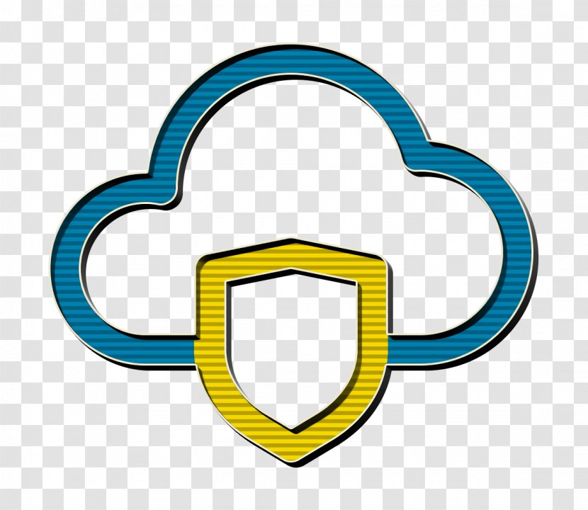 Cloud Icon Computing Data Secure - Security - Symbol Turquoise Transparent PNG