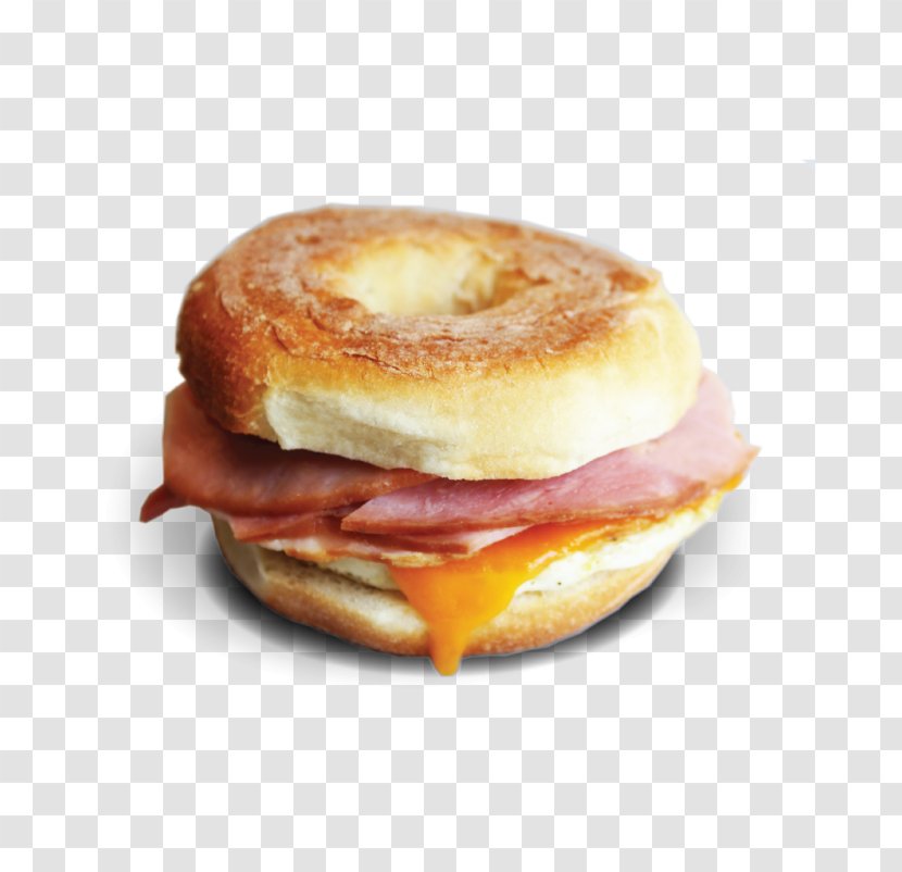 Breakfast Sandwich Cheeseburger Bagel Bacon - Turkey Ham - Cream Cheese Transparent PNG