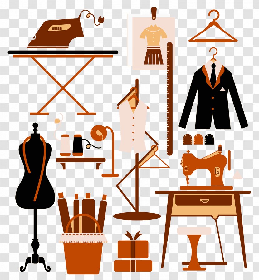 Clothing Designer Illustration - Tuxedo - Design Element Pattern Transparent PNG