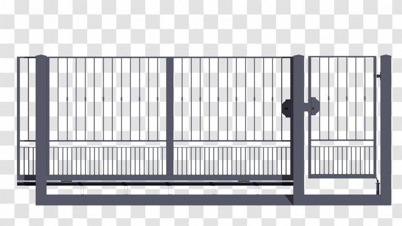 Fence Gate Wrought Iron House - Door Transparent PNG