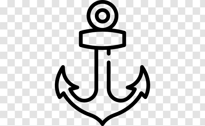 Clip Art - Black And White - Anchor Transparent PNG
