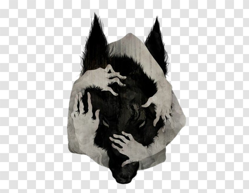 Beagle Dachshund African Wild Dog Drawing Illustration - Printmaking - Creative Werewolf Avatar Transparent PNG