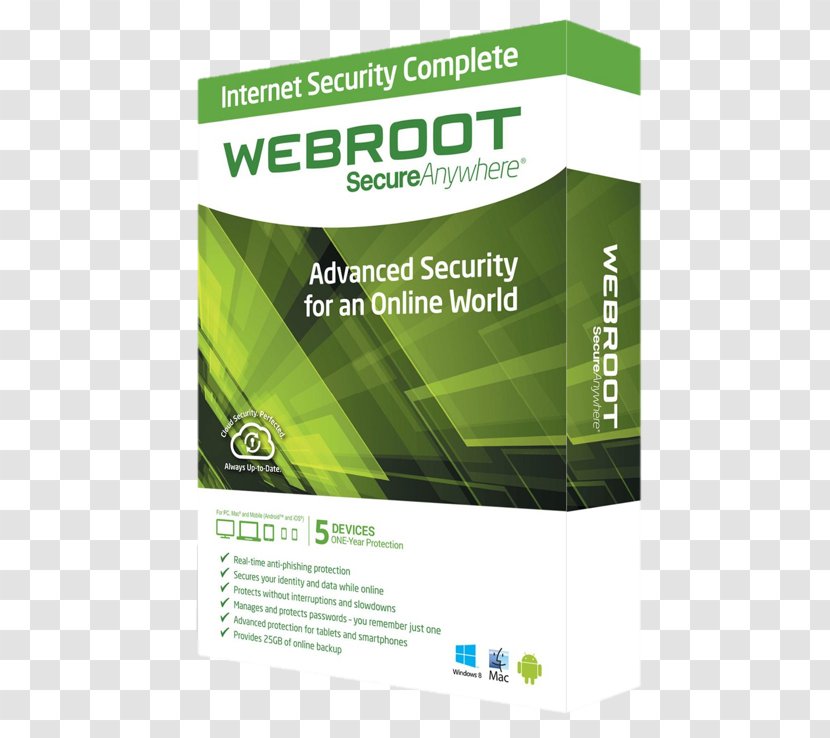 Webroot SecureAnywhere AntiVirus Antivirus Software Business Internet Security - License - Scan Virus Transparent PNG