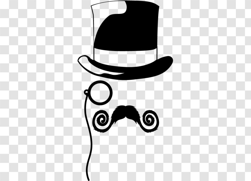Cowboy Hat Top Moustache Cap Bowler - Santa Suit Transparent PNG