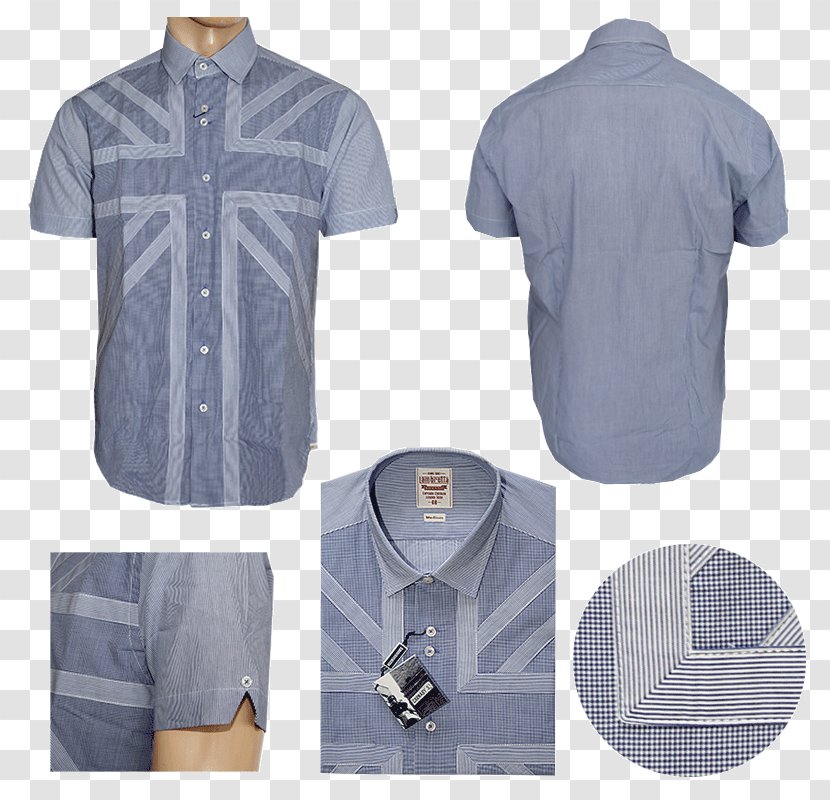 Dress Shirt T-shirt Collar Sleeve Button - Microsoft Azure Transparent PNG