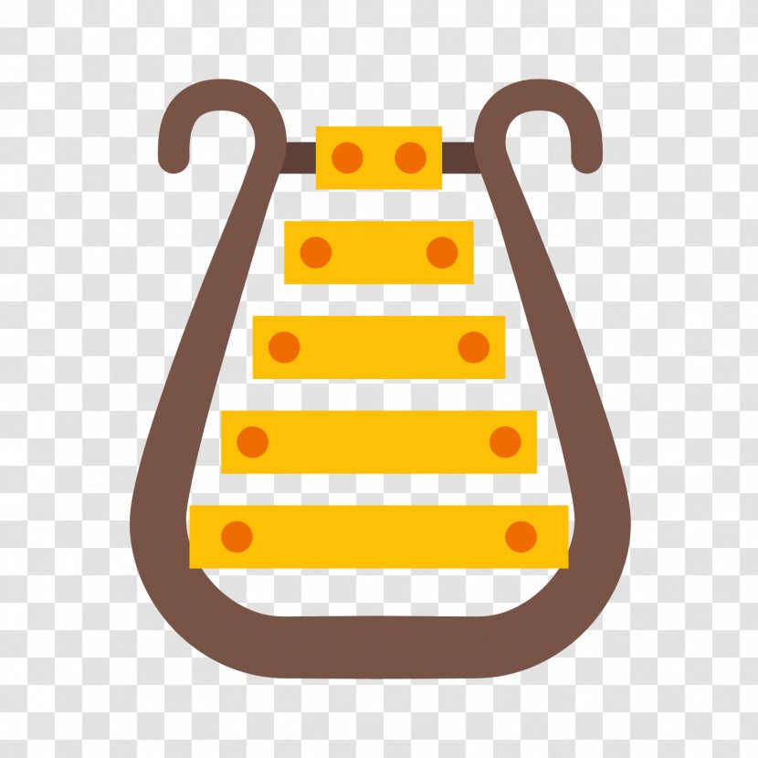 Lyre Bell Clip Art - Yellow Transparent PNG