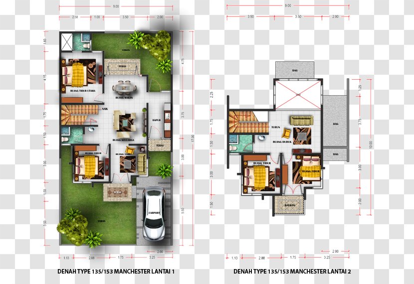 Floor Plan Site Building Email - Shophouse - Lokasi Denah Transparent PNG