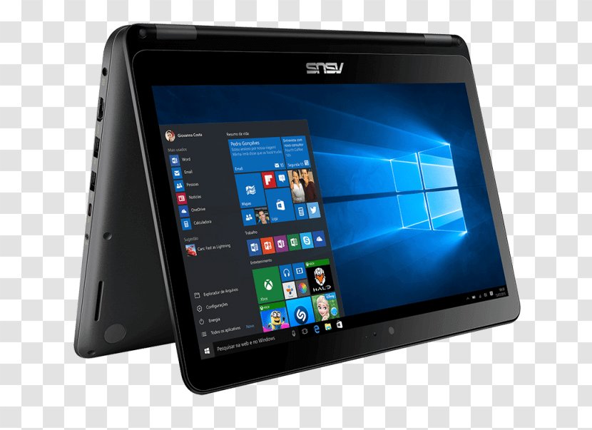Laptop ASUS ZenBook Flip UX360 2-in-1 PC Intel Atom - Solidstate Drive Transparent PNG