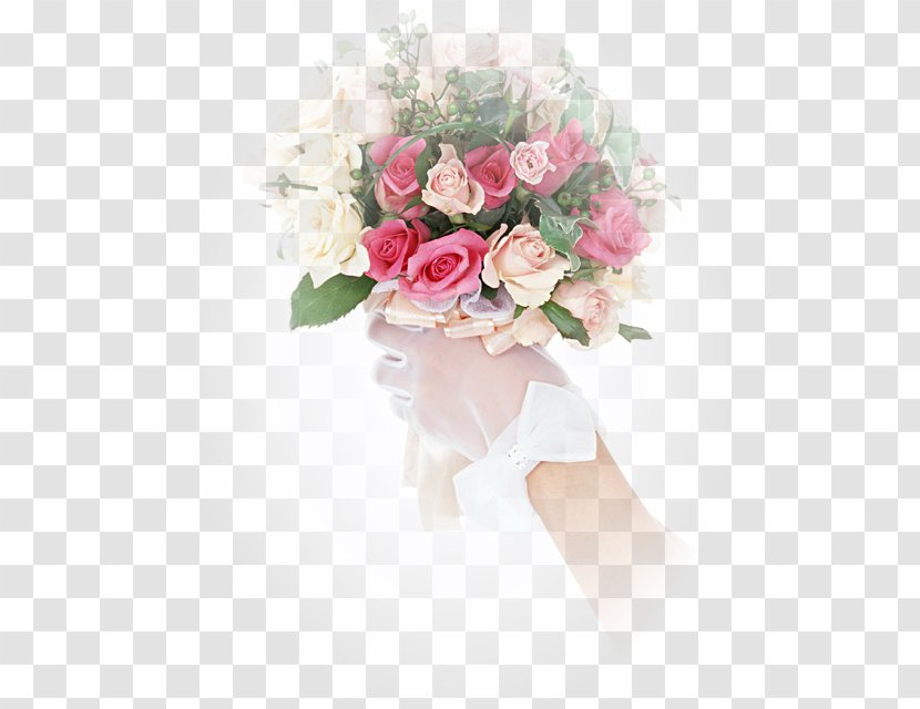 Garden Roses Flower Bouquet Floral Design Nosegay - Pink Transparent PNG