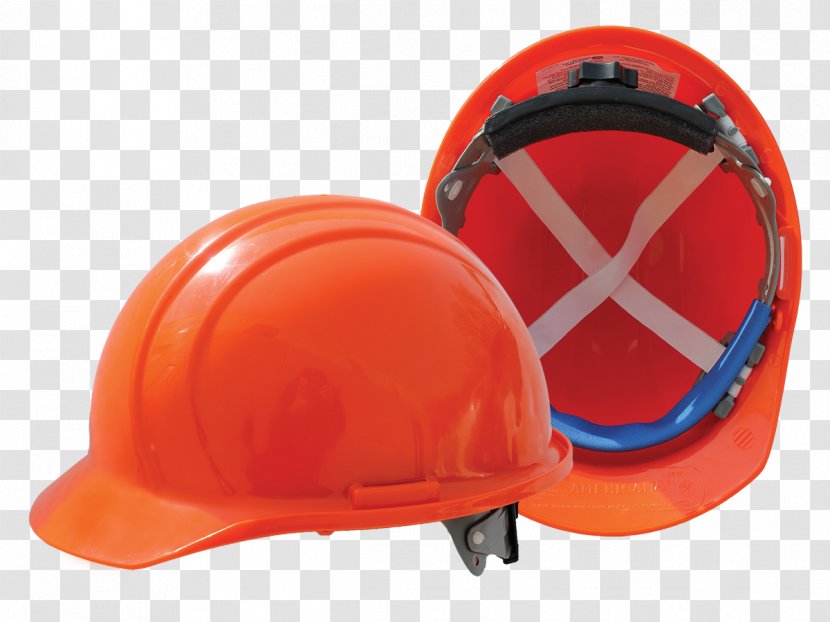Bicycle Helmets Ski & Snowboard Hard Hats Plastic - Orange - Safety Hat Transparent PNG