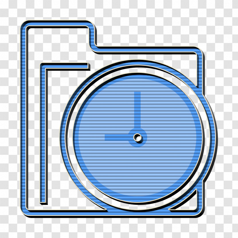 Folder And Document Icon Time Icon Transparent PNG