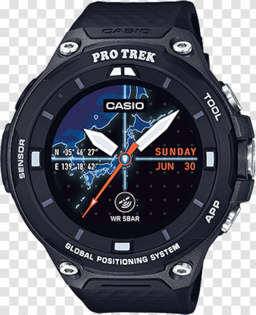 Casio PRO TREK Smart WSD-F20 Smartwatch - Hardware - Watch Transparent PNG