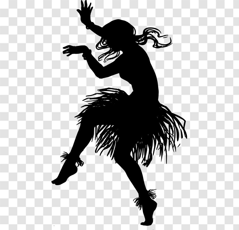Hula Ballet Dancer Drawing - Black And White - Monochrome Photography Transparent PNG