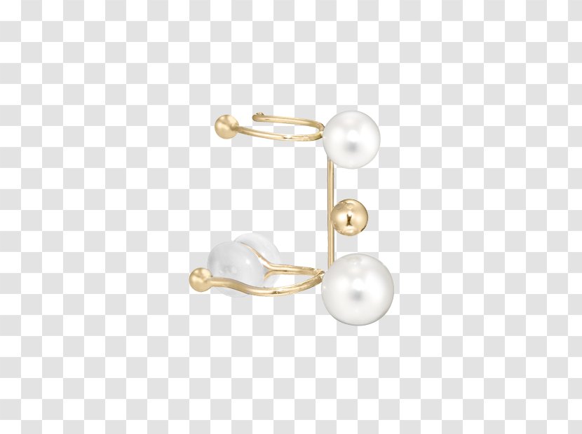 Pearl Earring Body Jewellery Material - Line Transparent PNG