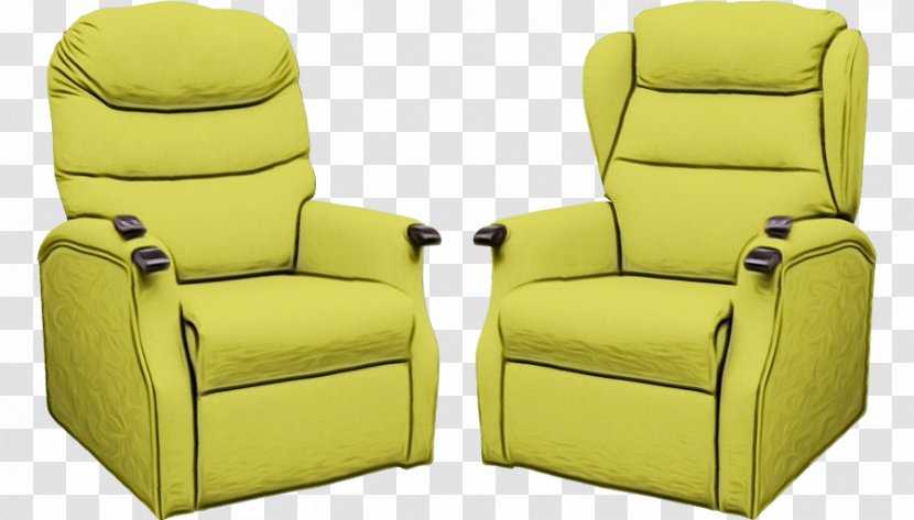 Chair Furniture Recliner Yellow Club - Armrest - Comfort Transparent PNG