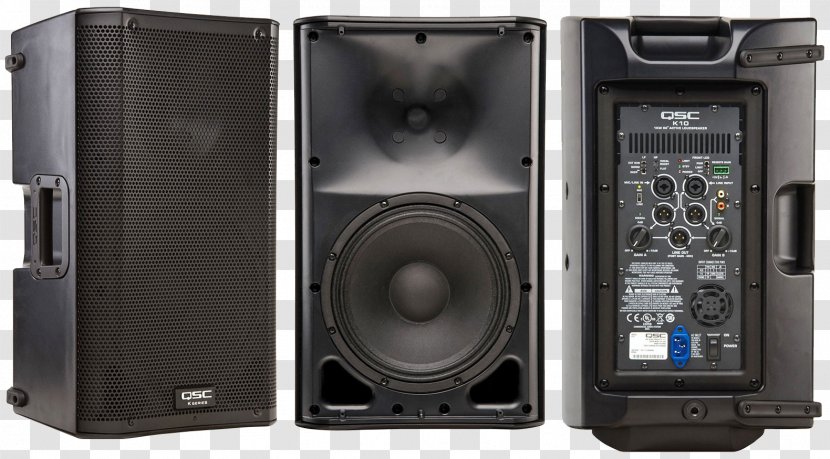 Powered Speakers QSC Audio Products Loudspeaker Compression Driver - Sound Box - Stage Truss Transparent PNG