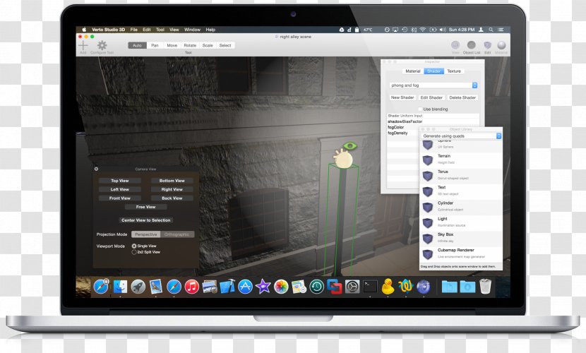 Computer Program Verto Studio 3D Software MacOS Monitors - Screenshot Transparent PNG