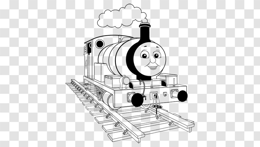 Thomas Train Drawing Coloring Book Rail Transport Transparent PNG