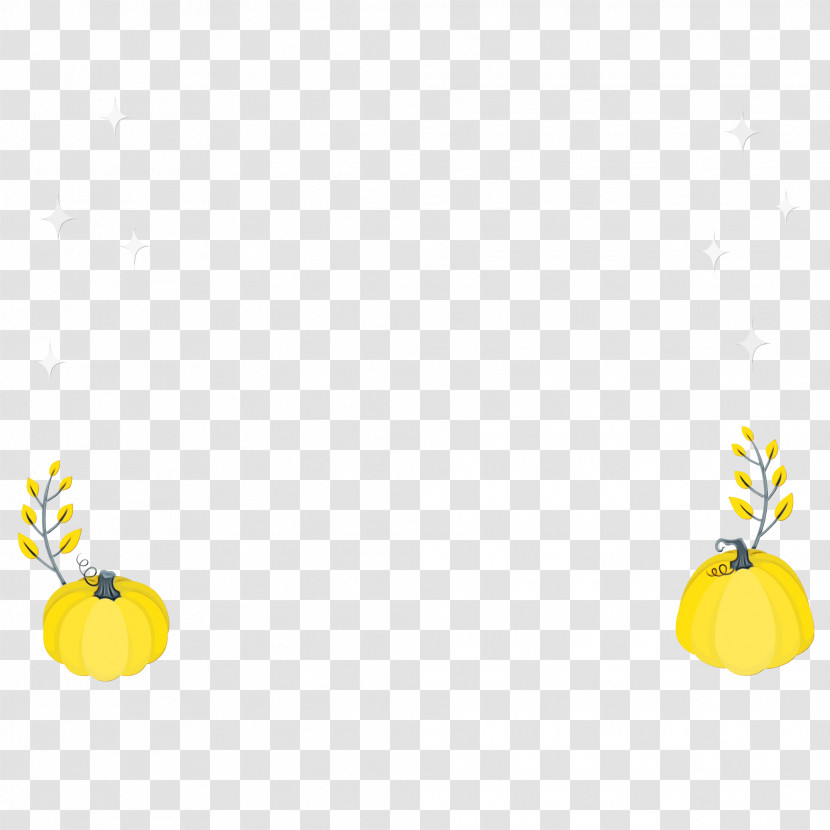 Yellow Line Plants Font Text Transparent PNG