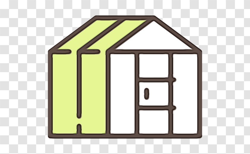 Clip Art Shed House Home Roof - Wet Ink Transparent PNG