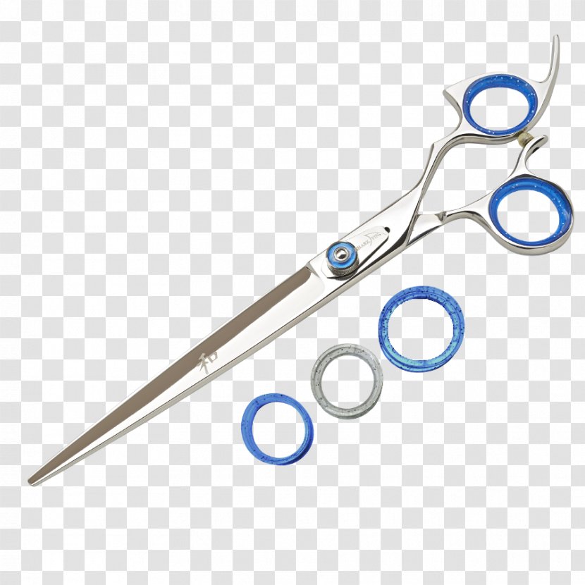 Scissors Gold Line Curve Shark Hair-cutting Shears - Sharpedo Transparent PNG