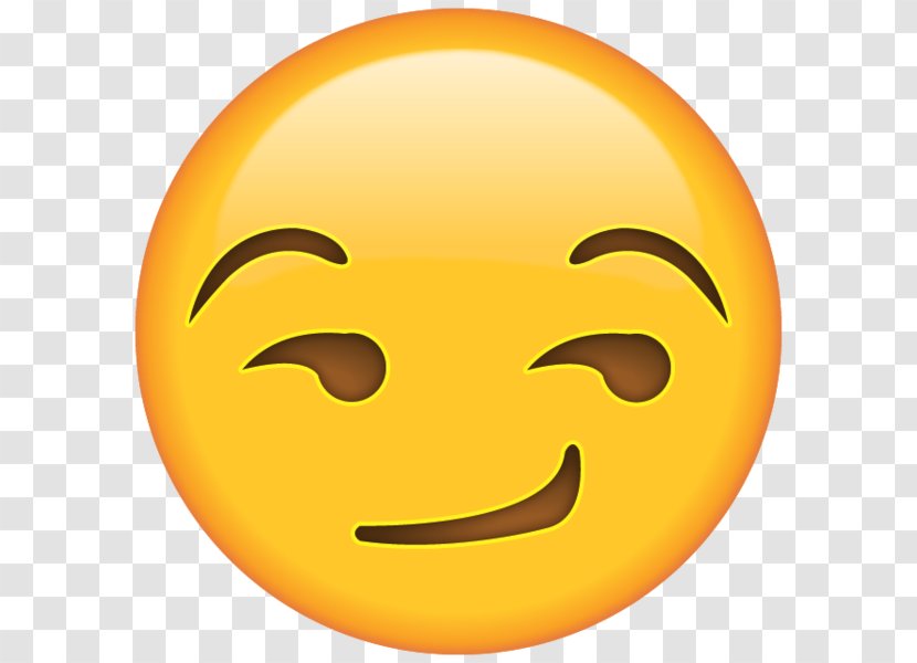 Smirk Emoji Smiley Emoticon - Yellow Transparent PNG
