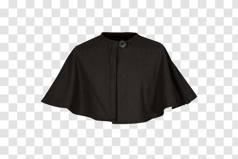 Cape May Sleeve Jacket Neck Black M - Cloak Transparent PNG