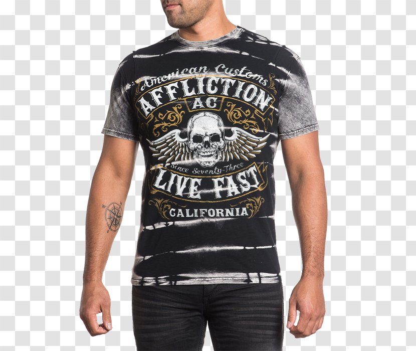 T-shirt Sleeve Affliction Clothing - Sleeveless Shirt Transparent PNG