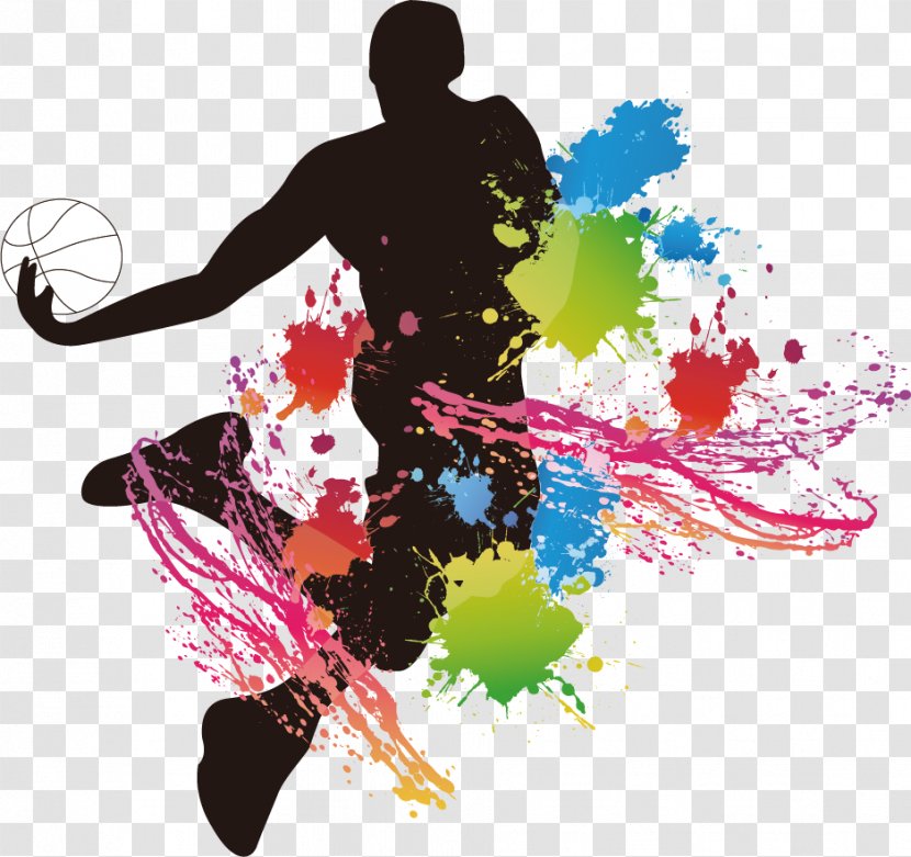 Basketball Player Layup - Creative Players Transparent PNG