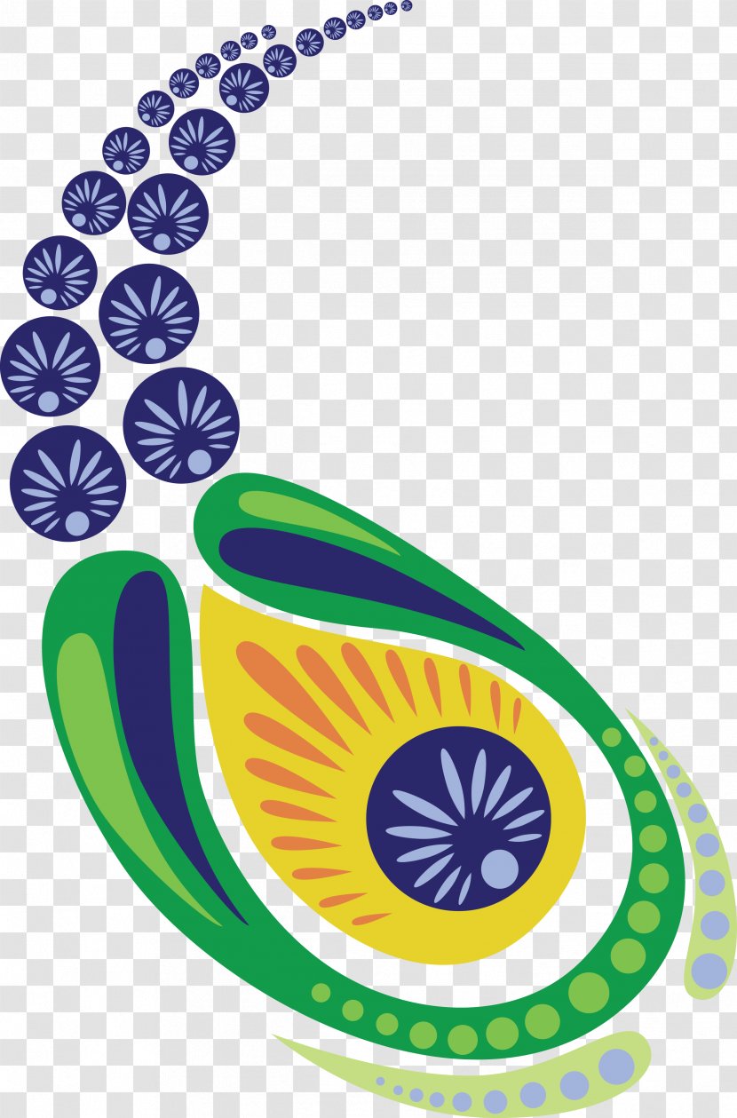 India Clip Art Material Textile Symbol - Area - Peacock Leaf Transparent PNG