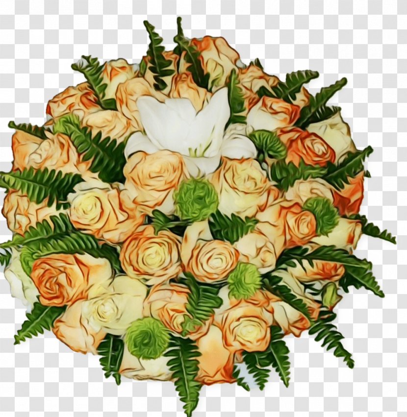 Garden Roses Floral Design Cut Flowers Flower Bouquet - Artwork Transparent PNG