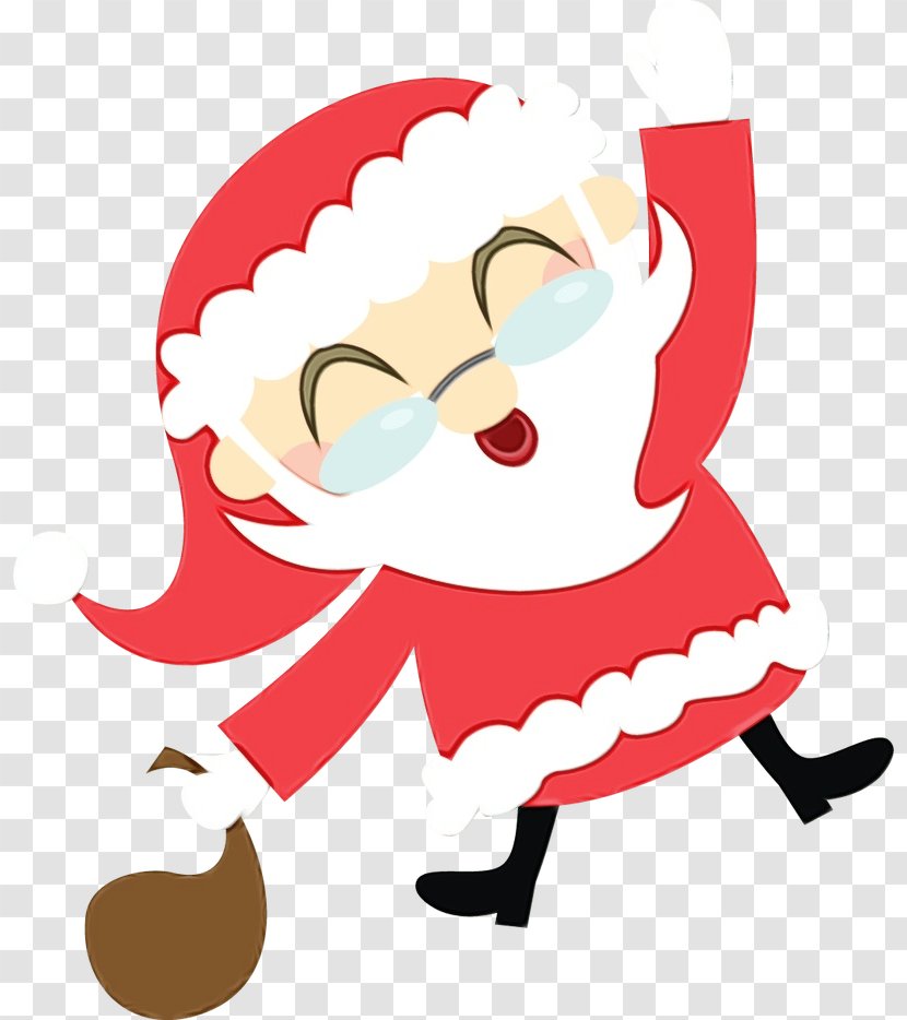 Santa Claus - Wet Ink - Cartoon Transparent PNG