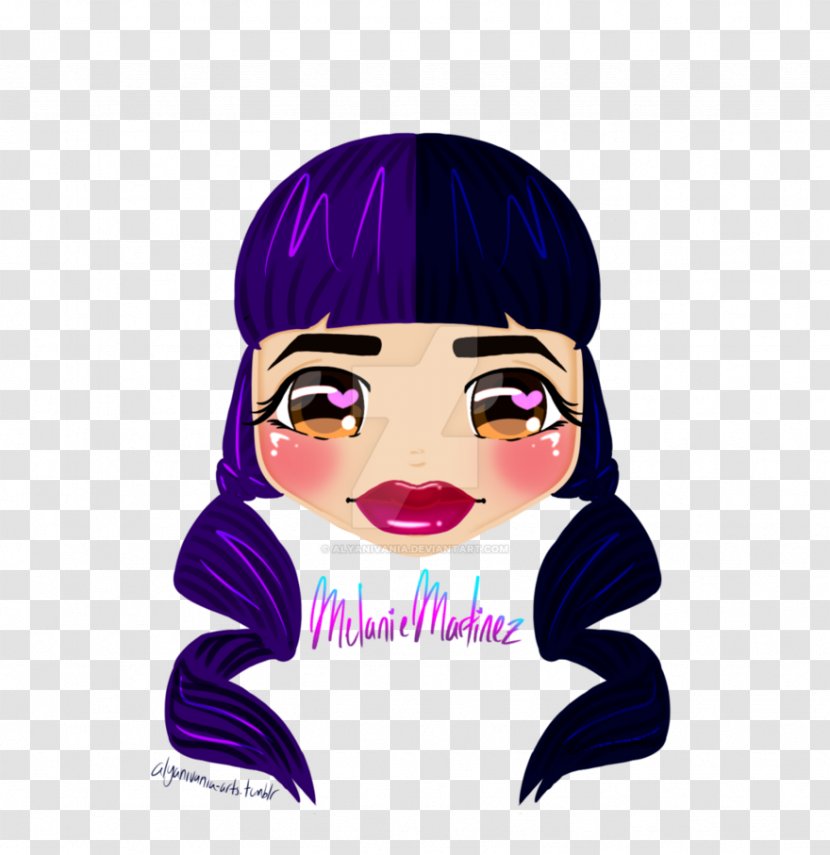 Nose Cartoon Headgear Cheek - Purple Transparent PNG