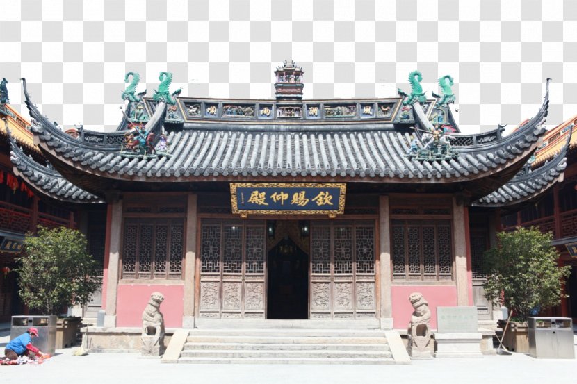 Shanghai Qinci Yangdian Taoist Temple Architecture Building Tourism - Shrine - Town Of Architectural Transparent PNG