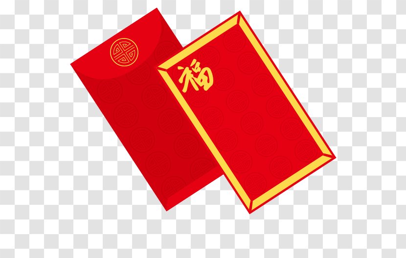 Red Envelope Euclidean Vector New Year - Chinese - Square Envelopes Transparent PNG
