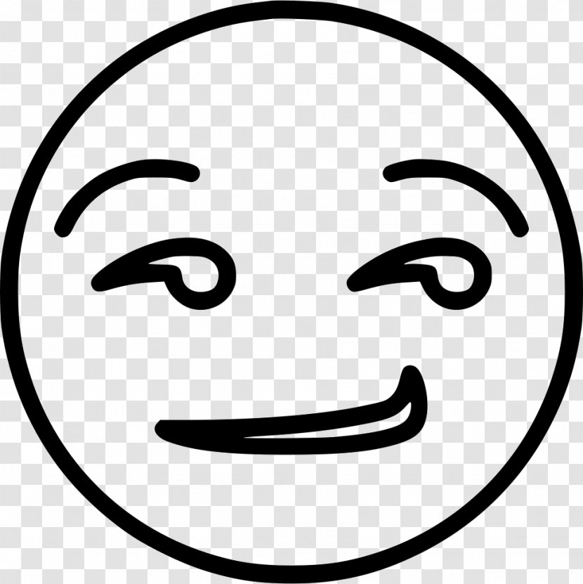 Smiley Nose Line Art Happiness - Head Transparent PNG