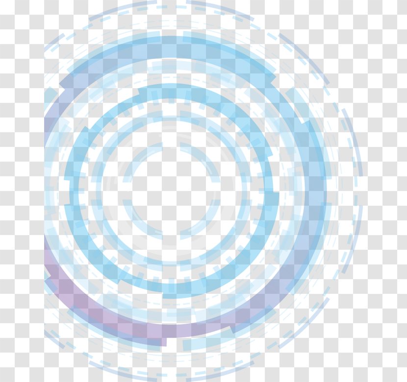 Circle Blue Geometry Service - Symmetry - Science And Technology Abstract Geometric Transparent PNG