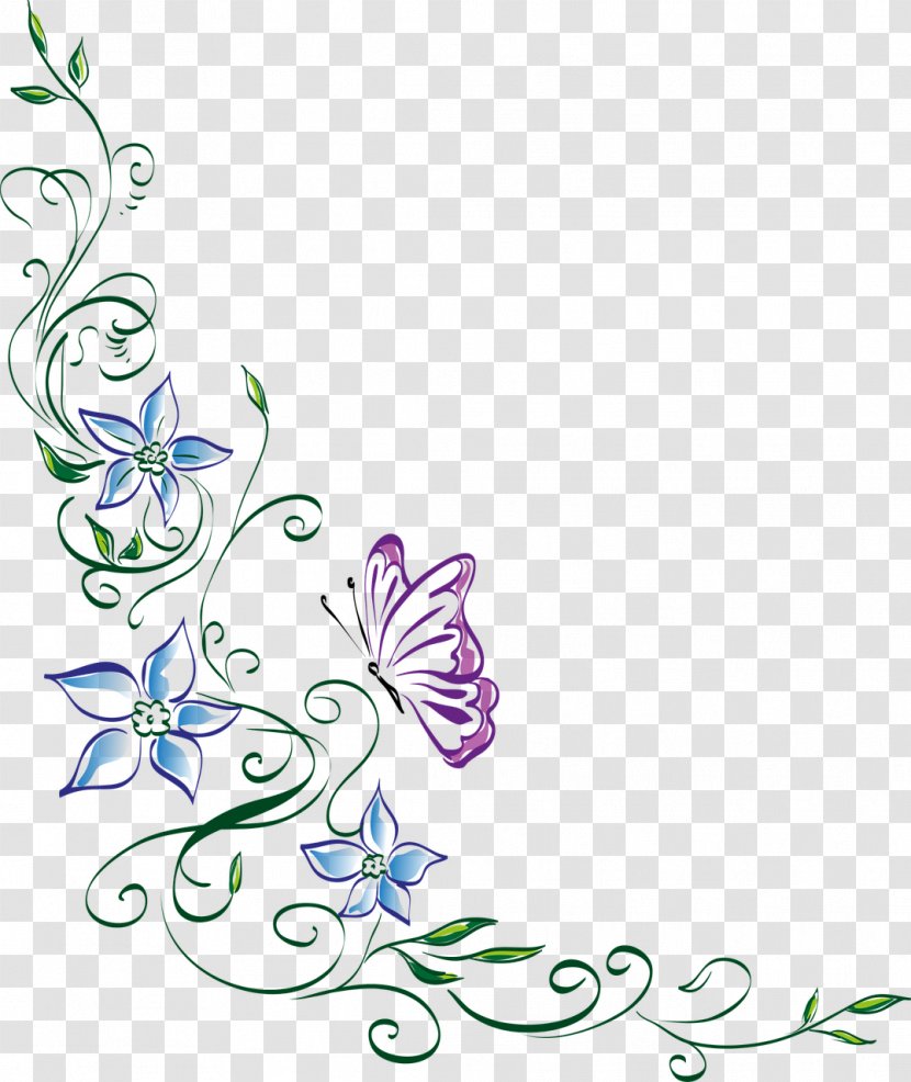 Floral Design Clip Art Image - Petal - Butterfly Stickers Printable Transparent PNG