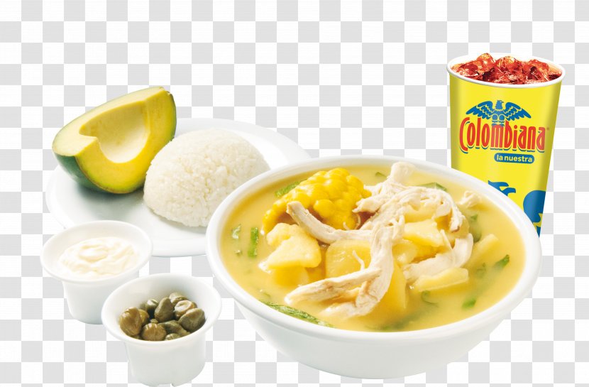 Ajiaco Vegetarian Cuisine Soup Chicken As Food Roast - Side Dish - Menu Transparent PNG