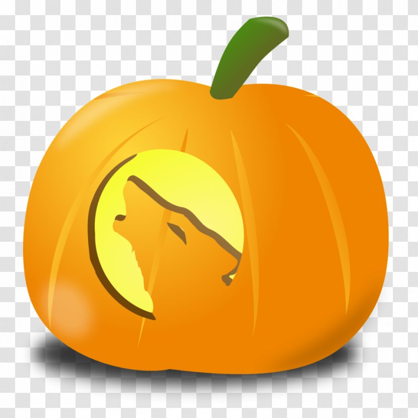 Jack-o'-lantern Pumpkin Pie Clip Art - Winter Squash - Wolf Transparent PNG