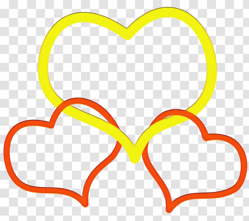 Valentines Day Frame - Heart - Love Yellow Transparent PNG